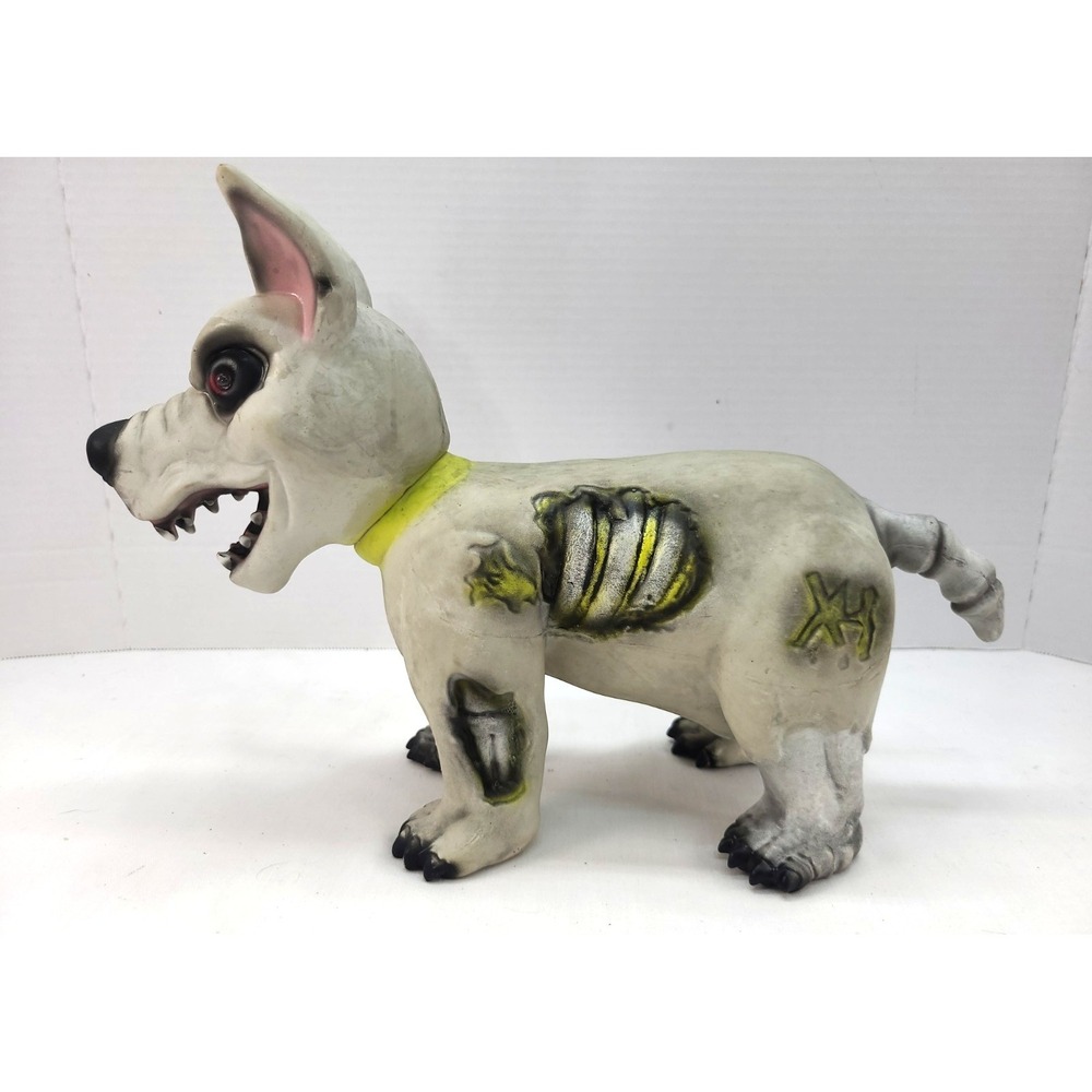 Gemmy Animated Pouncing Zombie Dog Home Depot LED Barking Prop Tested Works